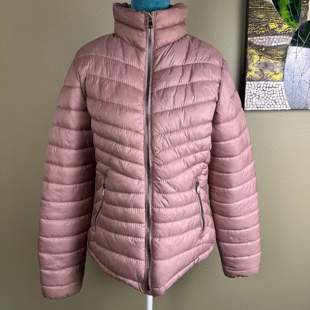 Special One Premium Collection Women L fitted puffer coat Rose